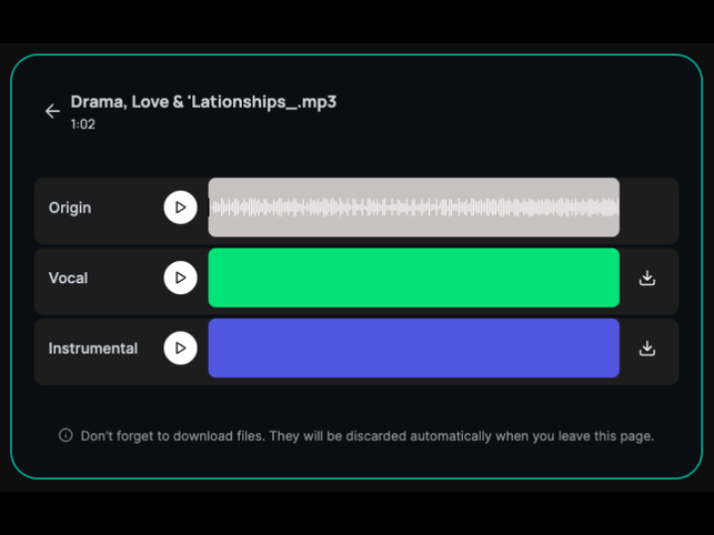Step 3: Preview and Download Clean Audio