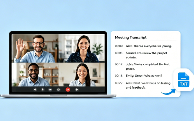 Transcribe Video to Text for Meetings
